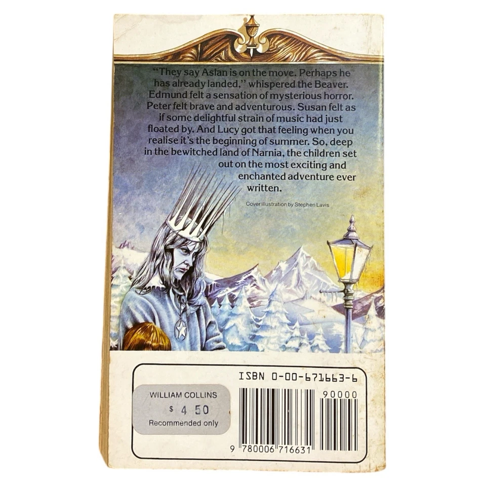 Vintage The Lion the Witch and the Wardrobe C.S. Lewis Paperback Narnia Book #2 - Image 2 of 4