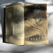 Peterson's Magazine 1880 Victorian Fashions Arts and Crafts Book 487 Pages