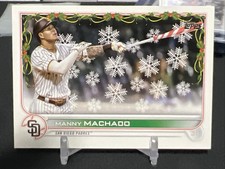 2022 Topps Holiday Manny Machado SP #HW143 Candy Cane Bat