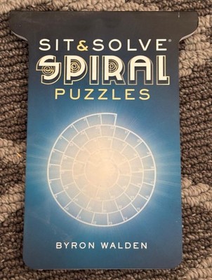 Sit & Solve Spiral Puzzles - Book by Byron Walden - Free Shipping