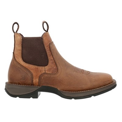 Durango Red Dirt Rebel Square Toe Pull On  Mens Brown Casual Boots DDB0460