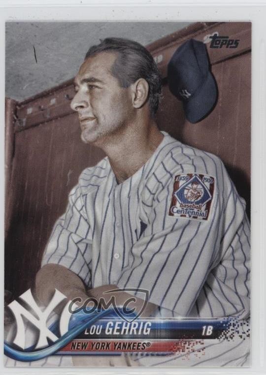 2018 Topps Update Legend Variation SP Legend Variation Lou Gehrig #US200 HOF 0u0
