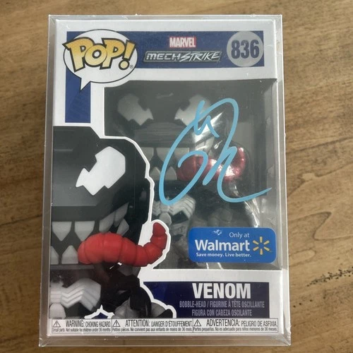 Funko Pop #836 firmado por Tom Hardy Venom ¡con certificado de autenticidad Heritage!