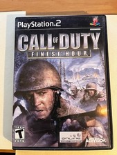 PS2 Call of Duty: Finest Hour (Sony PlayStation 2, 2004) Complete-Manual & Disc