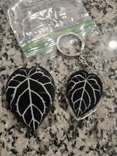 Philodendron Keychain and Matching Adhesive Phone Grip
