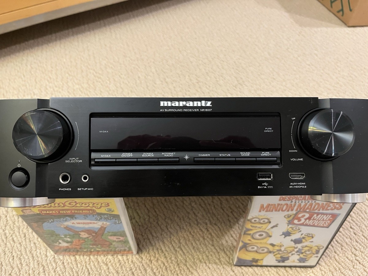 Marantz NR1607 A/V Receiver Black 7.1 Channel AM/FM HDMI RCA