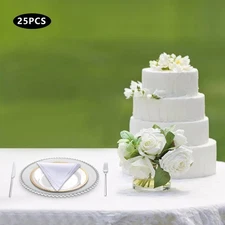 Round12.6 Inch Charger Plate Stylish Table Decor Tableware Weddings Events