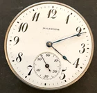 Antique 1916 Illinois Grade 404 Pocket Watch Movement Parts/Repair 12s 17j USA