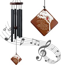 Memorial Wind Chimes for Outside, 36" Sympathy Gifts for Loss of Loved One, Wind