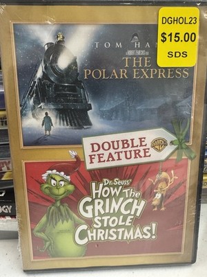 2 PACK DVD The Polar Express/How the Grinch Stole Christmas - NEW & MFG SEALED