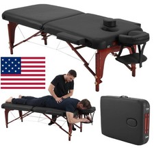 73" Professional Massage Table Portable 2 Folding Lightweight Facial Salon Spa