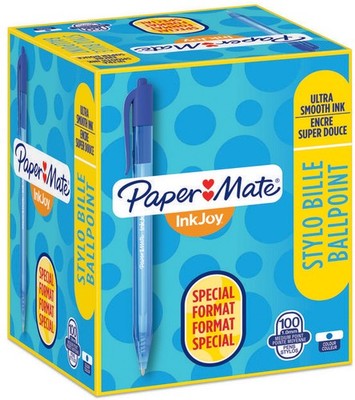 Paper:Mate Kugelschreiber InkJoy 100 RT Value Pack blau 100 Stifte