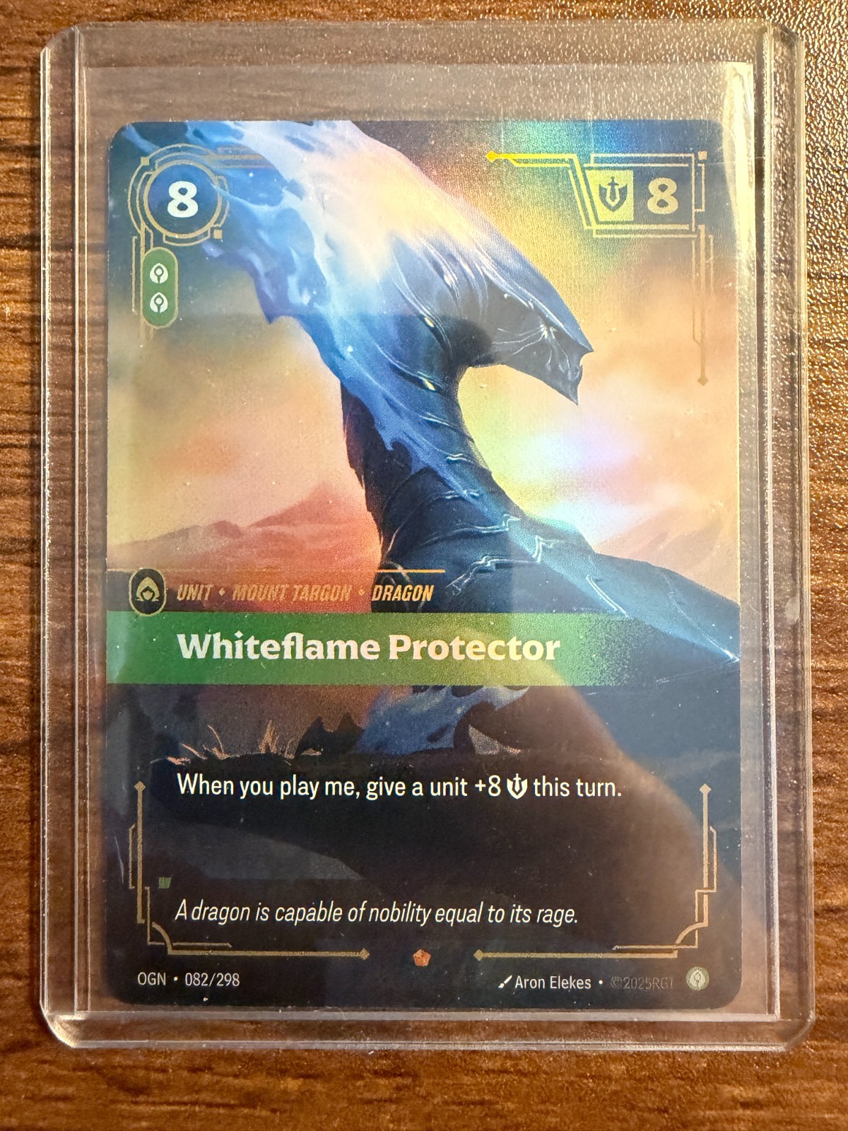 Whiteflame Protector 082/298 - Riftbound Origins - League of Legends NM