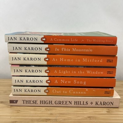Jan Karon Mitford Series 7 Book Lot At Home Light Window Canaan Common Life