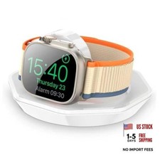 Apple Watch Charger Foldable Magnetic Charging Dock, Wireless Fast Watch White