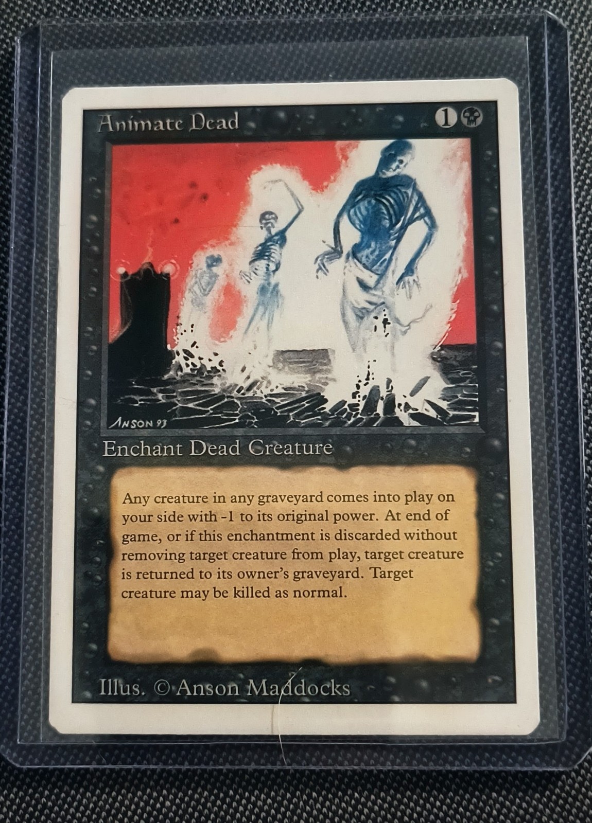 Animate Dead Revised Edition, Regular MTG, NM/mint magic The Gathering 