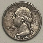 1934-P Washington Quarter 90% Silver Philadelphia