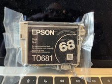 Genuine Epson 68 Black Printer Ink Cartridge  T0681  Sealed