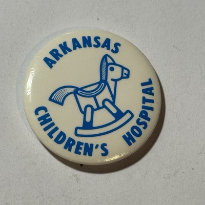 Arkansas Children s Hospital Pinback Button Hobby Horse Image