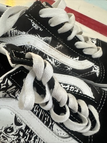 Vans Totenköpfe Herren 4/Damen 5,5 schwarz/weiß - Bild 3 von 6