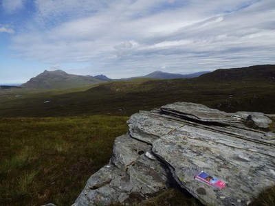 Photo A3 View west from summit ridge of Meall na Sidhinn above Langwell, c2015