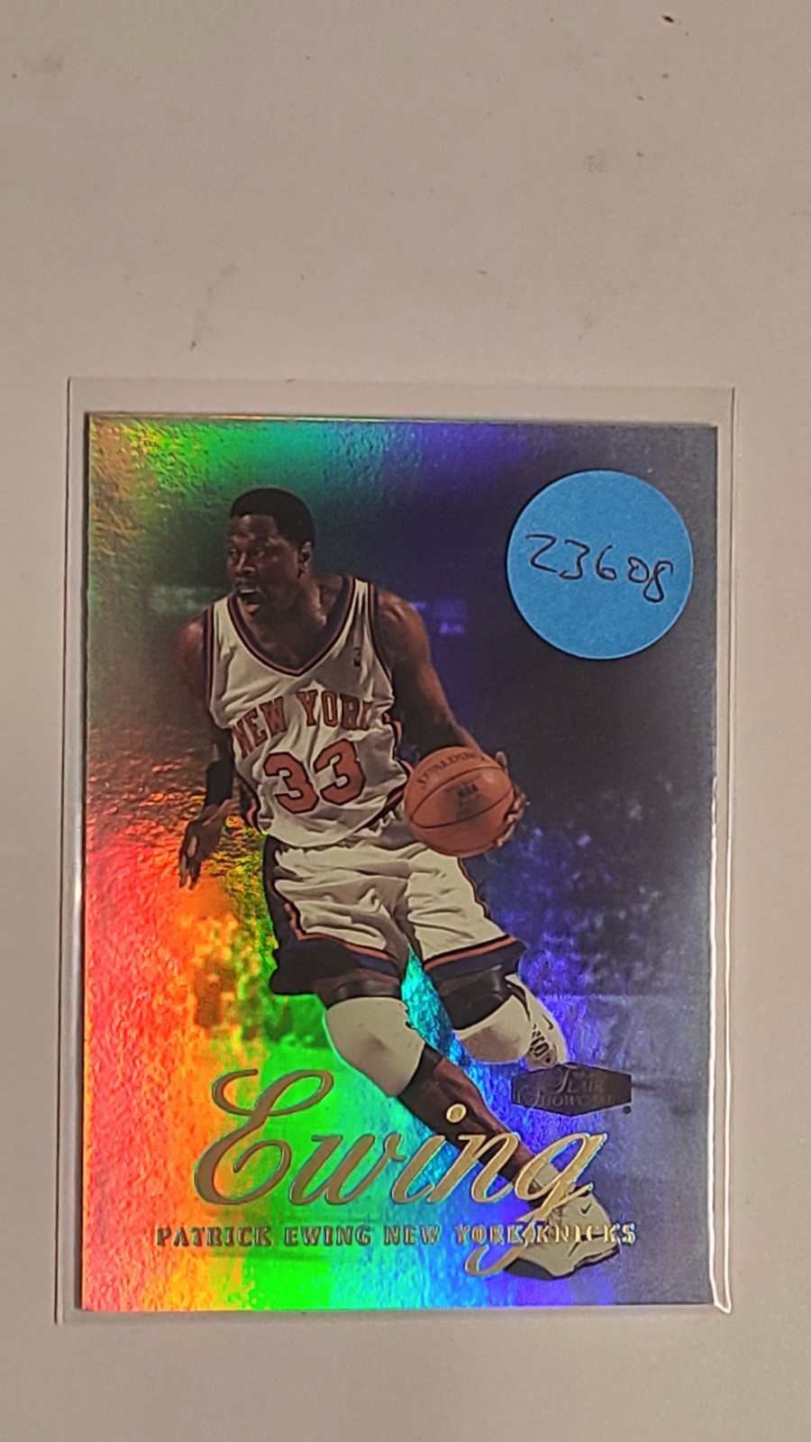 PATRICK EWING, 1999-00 FLAIR SHOWCASE #37, KNICKS