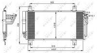 Kondensator, Klimaanlage Nrf 35949 FüR OE GS1D61480C - GS1D61480D - GSYD6148ZA