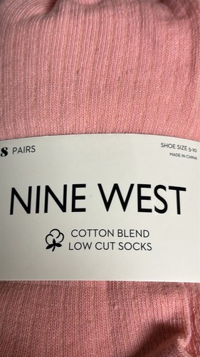 New Nine West Socks Women’s 8 Pairs Multicolor Cotton Blend Low Cut Socks Casual - Picture 6 of 12