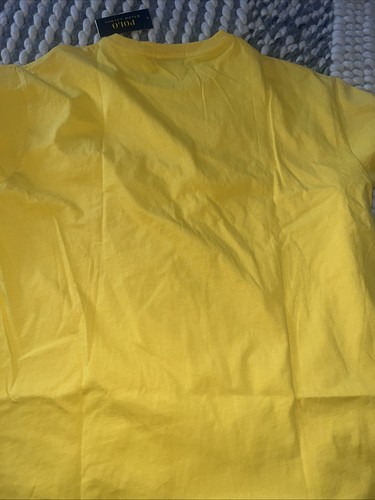 Polo Ralph Lauren Classic Men’s Stacked Graphic T Shirt L $65 Yellow - Picture 3 of 3