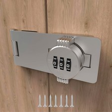Keyless Combination Lock   3-Digit Combination Lock for Cabinet Doors   Twist...