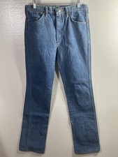 Vintage Wrangler Jeans Men's Size 33x34 936DEN Cowboy Cut Made in USA Denim