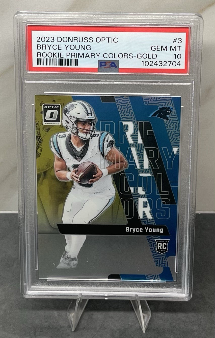 Bryce Young Panini Donruss Optic Rookie Primary Colors #3 Gold