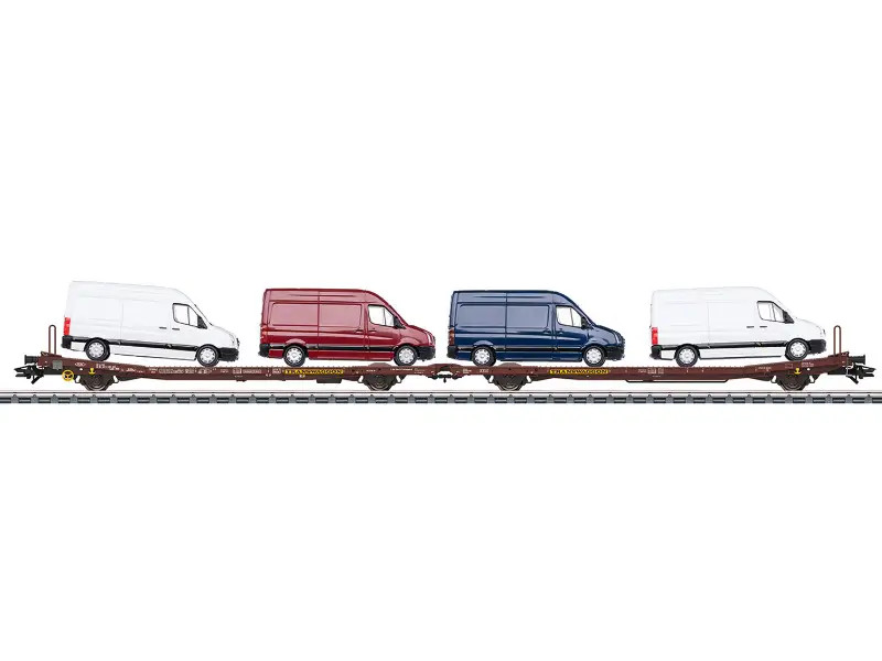 Wagon plats Laads 800B Märklin 47430 train miniature HO transport marchandise