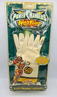 Power Rangers Wild Force elektronische Handschuhe Fox Kinder Toy Quest 2002 versiegelt A9 