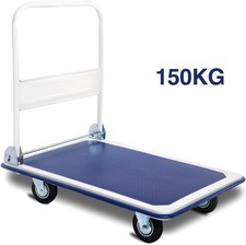150kg Folding Platform Trolley Heavy Duty Hand Foldable Cart Industrial Home