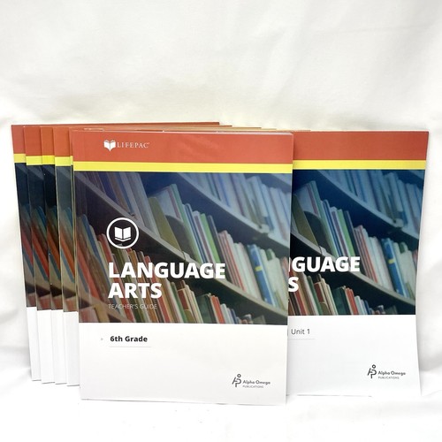 LIFEPAC 6th grade Language Arts Curriculum Complete Set 1-10 & Teachers Book