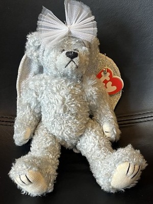 Sehr guter Zustand Ty Beanie Babys Dachbodenschätze Sterling Engel Bär Top Zustand