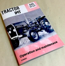 Imt Tractor 542 De Luxe Operation Owners Opreators Maintenace Manual Service