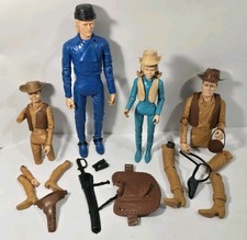 Vintage Marx Johnny West Lot Of Figures And Accessories Some Broken Legs And Arm