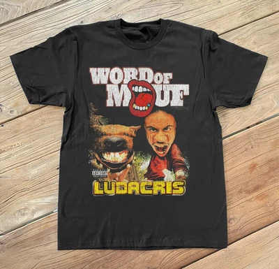 LUDACRIS WORD OF MOUF 2001 T Shirt Black Classic Unisex S-5XL NZ3897 - Image 1 of 4