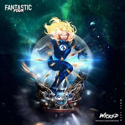 3D Printed 16K Resin Susan Storm Fan Made | WICKED | 1:6 Scale UNPAINTED