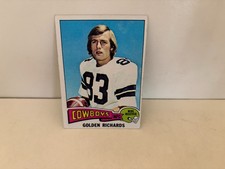 GOLDEN RICHARDS 1975 Vintage CARD #464 Rookie Rc DALLAS COWBOYS WR Exc. rookie card picture