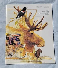 USPS 1987 Mint Set Of Commemorative Stamps Book Only