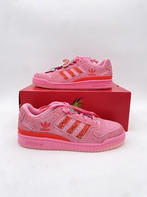 Adidas Forum Low The Grinch (Limited Edition) Pink Suede Women s Size 9.5 NEW