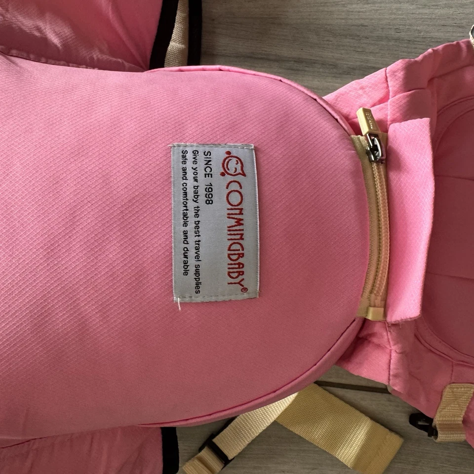 Portabebés rosa conning 3-1 para niñas con asiento de cadera desmontable Foto 2 de 4