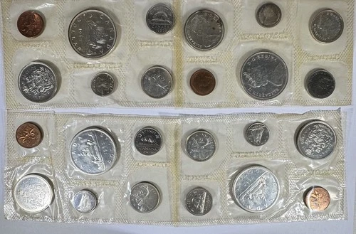 Lot of 4-1965 Canada Silver Proof Sets 6 Coins Each RCM
