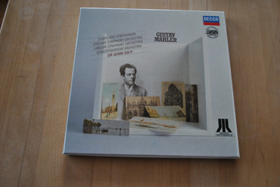 AB 10 x LP-BOX Mahler Sämtliche Symphonien Solti HARDCOVER BOX NMM DECCA
