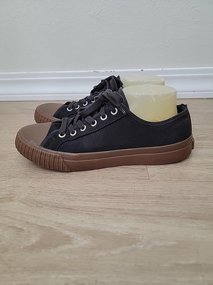 PF FLYERS Center Lo Canvas Shoes Men's 8 Sneakers Black Womens 9.5