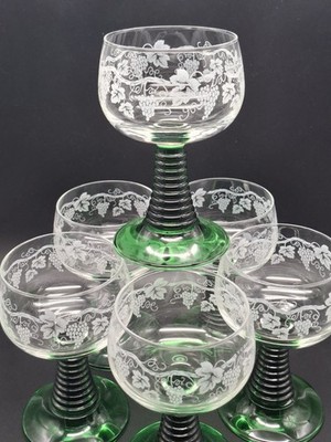 6 x LUMINARC-FRANCE Weinrömer 0,2 l. Vintage 80er Jahren. Unbenutzt.