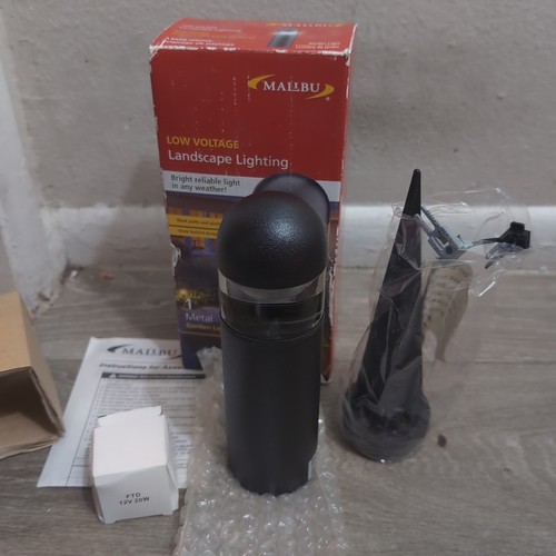 Malibu Low Voltage Landscape Light--Black Finish Metal--20 Wat #8301-9300-01 L